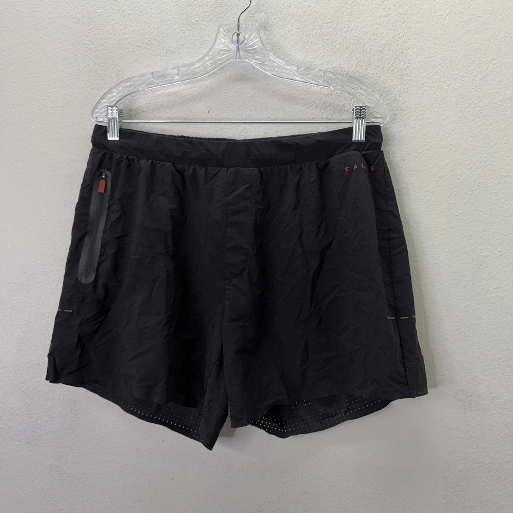 FALKE Ergonomic Sport System Men's Running Shorts Large Black 4.5
